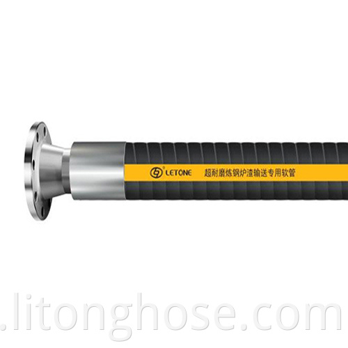 Industrial material conveying hose